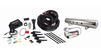 air lift performance 3h (3/8 air line 5 gal polished aluminum tank viair 444c comp) 27798 - image
