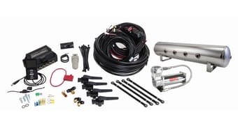 air lift performance 3h (3/8 air line 4 gal 7-port polished aluminum tank viair 444c comp) 27799 - image