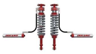 afe 17-19 ford f-150 raptor sway-a-way 3.0 front coilover kit w/ remote reservoirs and comp adj 301-5000-02-ca - image