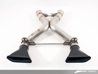 awe tuning 12-14 mclaren mp4-12c performance exhaust - black tips 3010-33012 - image