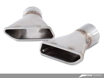 awe tuning 15-17 mclaren 650s performance exhaust - machined tips 3010-32022 - image