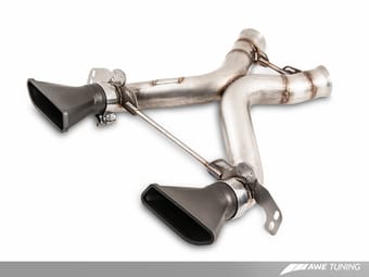 awe tuning 15-17 mclaren 650s performance exhaust - black tips 3010-33026 - image