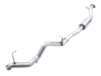 awe tuning 21-22 ford bronco 0fg exhaust (no tips) w/ bash guard 3015-21000 - image