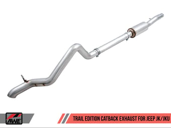 awe tuning 12-18 jeep wrangler jk/jku 3.6l trail edition cat-back exhaust 3015-21007 - image