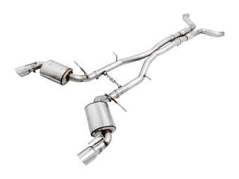 awe tuning 16-22 chevy camaro ss resonated cat-back exhaust - touring edition (chrome silver tips) 3015-32102 - image