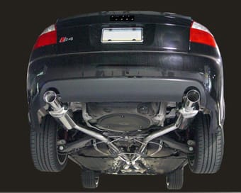 awe tuning 04-05 audi b6 s4 touring edition exhaust - polished silver tips 3015-32014 - image