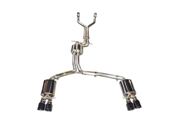 awe tuning 12-18 audi c7 / c7.5 s7 4.0t touring edition exhaust - polished silver tips 3015-42012 - image