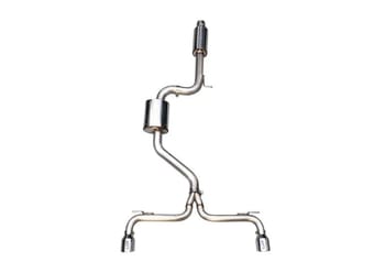 awe tuning 18-22 audi b9 s5 sportback 3.0t track exhaust (res. for perf. dp) 90mm - chrome silver tips 3015-42124 - image