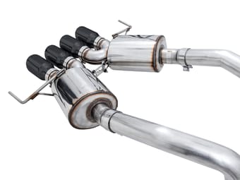 awe tuning 14-19 chevy corvette c7 z06/zr1 (w/o afm) touring edition axle-back exhaust w/black tips 3015-43143 - image