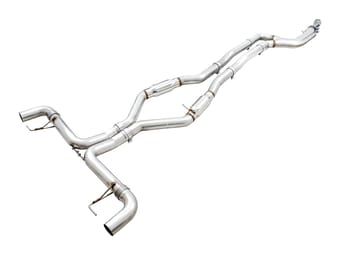 awe tuning 19-22 bmw m340i (g20) track edition exhaust (use oe tips) 3020-11032 - image