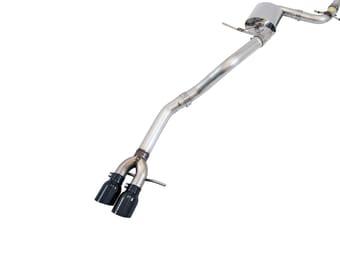 awe tuning 16-18 volkswagen jetta mk6 1.4t track edition exhaust - chrome silver tips 3020-22032 - image