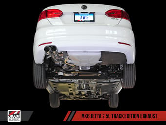 awe tuning 11-13 vw mk6 jetta 2.5l track edition exhaust - polished silver tips 3020-22028 - image