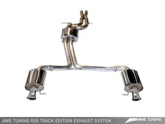 awe tuning 13-15 audi b8.5 rs5 cabriolet track edition exhaust system 3020-31012 - image