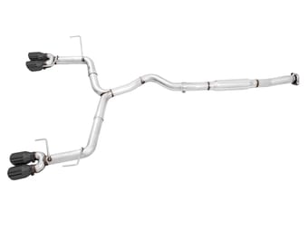 awe tuning 11-21 subaru wrx/sti va/gv sedan track edition exhaust - diamond black tips (102mm) 3020-43066 - image