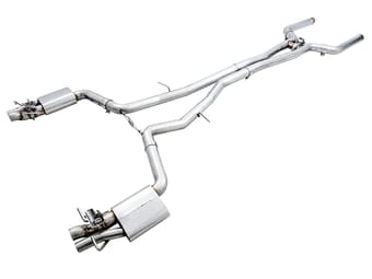 awe tuning 19-20 mercedes-benz c63/s amg coupe (w205) w/dpe switchpath exhaust system - no tips 3025-11007 - image