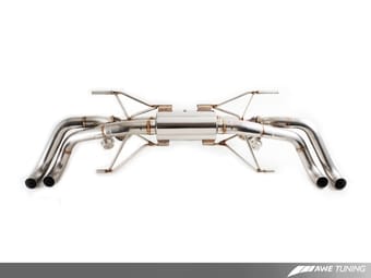 awe tuning 11-12 audi r8 4.2l spyder switchpath exhaust 3025-31028 - image