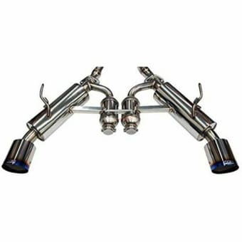 hks 2017 infiniti q60 dual hi-power titanium tip catback exhaust 31014-kn001 - image