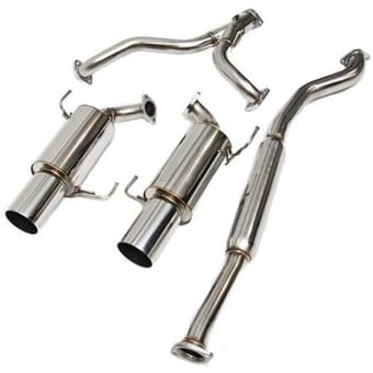 hks 05-07 subaru legacy gt silent hi-power dual exhaust 31019-af019 - image