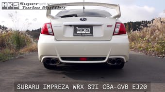 hks super turbo muffler subaru impreza wrx sti gvb ej20 31029-af014 - image