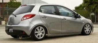 hks 11 mazda 2 silent hi-power rear section only exhaust w/ external resonator 32016-bz001 - image