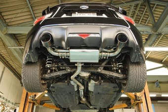 hks 2stage exhaust system subaru brz / toyota 86 / scion fr-s 32025-at005v - image