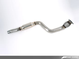 awe tuning audi b8 2.0t resonated performance downpipe for a4 / a5 3215-11020 - image