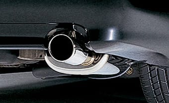 hks 00-03 nissan maxima rear section exhaust stainless steel muffler 3302-ex082 - image