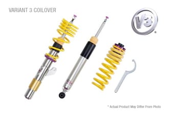 kw coilover kit v3 audi a4 (8e/b6 8h qb6) avant + convertible; quattro; all engines 35210058 - image