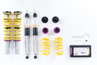 kw coilover kit v3 2017+ audi a4 (b9) sedan 2wd w/o edc (48.5mm) 352100bk - image