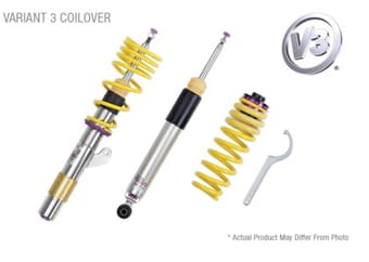 kw coilover kit v3 2017+ audi a4 (b9) sedan w/o electronic dampers (48.5mm) 352100bm - image