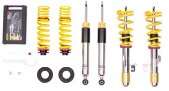 kw coilover kit v3 2018+ audi s5 (b9) coupe w/o electronic dampers (50mm) 352100bq - image