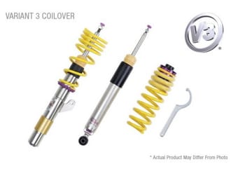 kw coilover kit v3 2018+ audi a5 (b9) cabrio quattro w/o electronic dampening (48.5mm) 352100cb - image