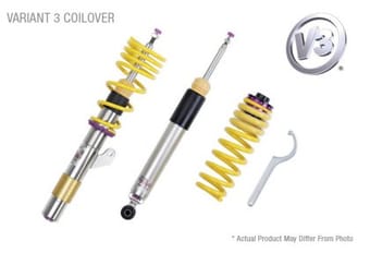 kw coilover kit v3 2018+ audi a5 (b9) cabrio quattro w/ electronic dampening (50mm) 352100cn - image