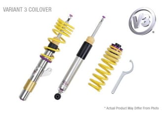 kw coilover kit v3 2015+ mercedes c-class (w205) sedan 4matic (awd) w/ electronic dampers 35225087 - image