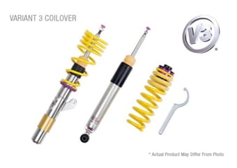 kw coilover kit v3 vw eos (1f); all models all engines fwd w/o dcc 35280085 - image