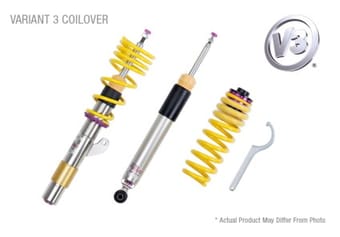 kw coilover kit v3 vw eos (1f); all models all engines fwd w/ dcc 35280108 - image
