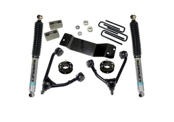 superlift 14-18 chevy silv 1500 4wd 3.5in lift kit w/alum/steel control arms & bilstein rear shocks 3600b - image