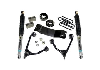 superlift 07-16 chevy silv 1500 4wd 3.5in lift kit w/ cast steel control arms & bilstein rear shocks 3700b - image