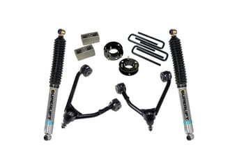 superlift 14-18 chevy silv 1500 2wd 3.5in lift kit w/ alum/steel control arms & bilstein rear shocks 3800b - image