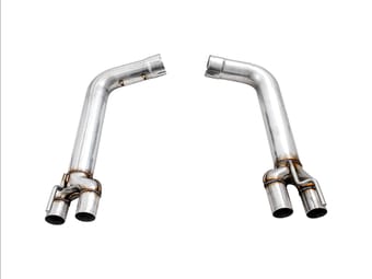 awe tuning 15-22 dodge challenger 6.4l/6.2l sc touring-to-track conversion kit - quad tips 3815-41016 - image