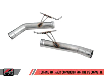 awe tuning 20-22 chevrolet corvette (c8) touring-to-track conversion kit 3820-11047 - image