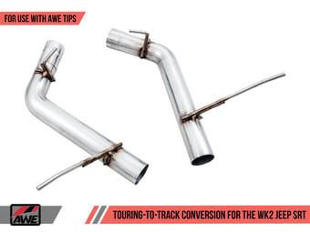 awe tuning 14-21 jeep grand cherokee srt touring-to-track conversion kit (use w/awe tips) 3820-31007 - image