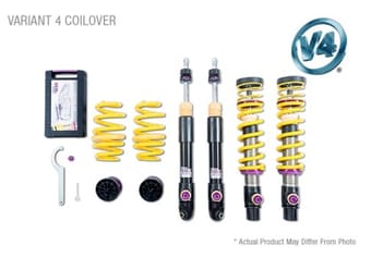 kw coilover kit v4 porsche 911 (992) carrera 2/2s coupe w/o or w/ original lift system w/ pasm 3a771084 - image