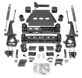 readylift 6" lift kit with falcon shocks - ram 1500 with factory air suspension & 22" wheels with big bore knuckle - 2019-2022 44-19623 - image