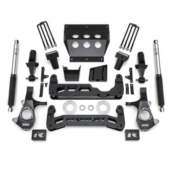 readylift 7" lift kit w/ bilstein shocks 2014-2018 chevrolet silverado 1500/ gmc sierra 1500 w/ cast steel suspension 44-3471 - image
