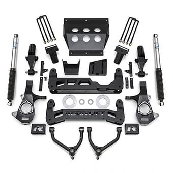 readylift 7" lift kit w/ bilstein shocks 2014-2018 chevrolet silverado 1500/ gmc sierra 1500 w/ stamped steel suspension 44-3472 - image