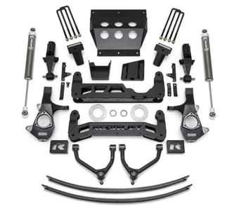 readylift 9" lift kit gm silverado/sierra 1500 2014-2018 w/cast steel suspension w/falcon 1.1 monotube shocks 44-34910 - image