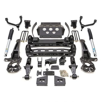 readylift 8" lift kit w/ bilstein rear shocks 2019-2021 chevrolet/gmc 1500 4wd 44-3980 - image