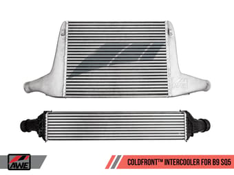awe tuning 18-19 audi sq5 crossover b9 3.0t coldfront intercooler 4510-11062 - image