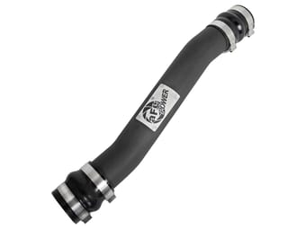 afe bladerunner 3in intercooler tube hot side w/ couplings & clamps kit 07.5-09 dodge diesel trucks 46-20038-b - image